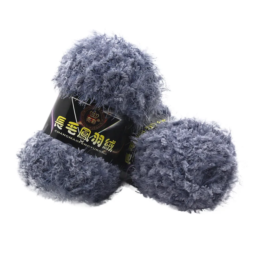 50 г/мяч DIY пушистая плюшевая Толстая вязальная пряжа многоцветная ручная вязка