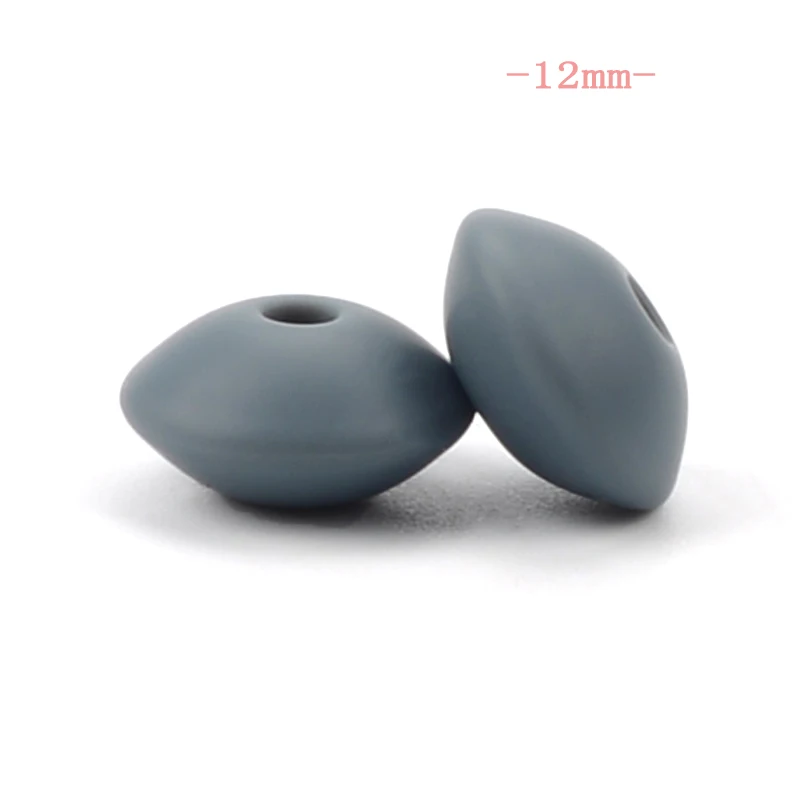 12mm dimgray LOFCA 12/15 мм Силиконовые чечевицы бусины 10 шт./лот детский Прорезыватель для зубов игрушки, не содержащие БИСФЕНОЛ по уходу за ребенком Силиконовый Сделай Сам грызунок Цепочки и ожерелья ювелирных изделий - Цвет: 12mm dimgray
