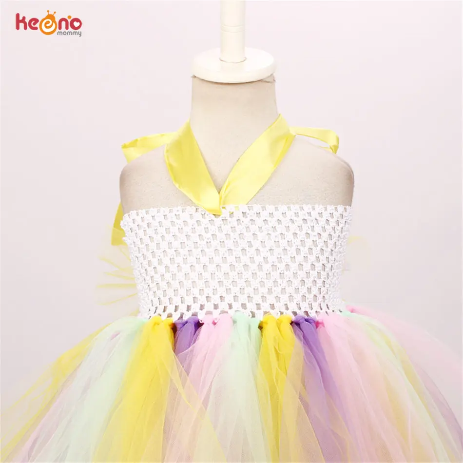 Пастельные платья с единорогом для девочек платье принцессы на свадьбу Пышное