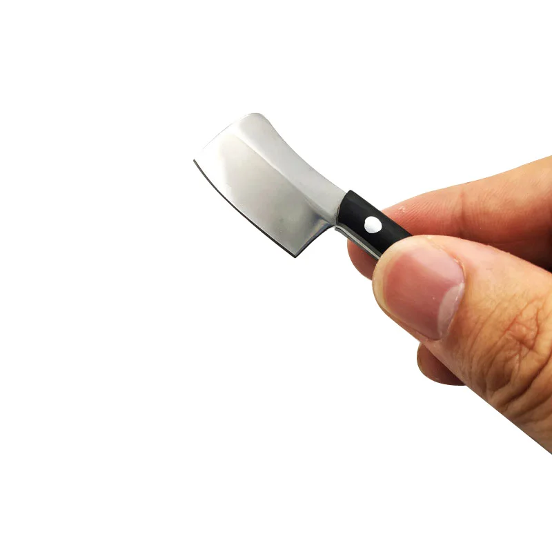 Мини нож doбели из нержавеющей стали с фиксированным лезвием ручка эбенового