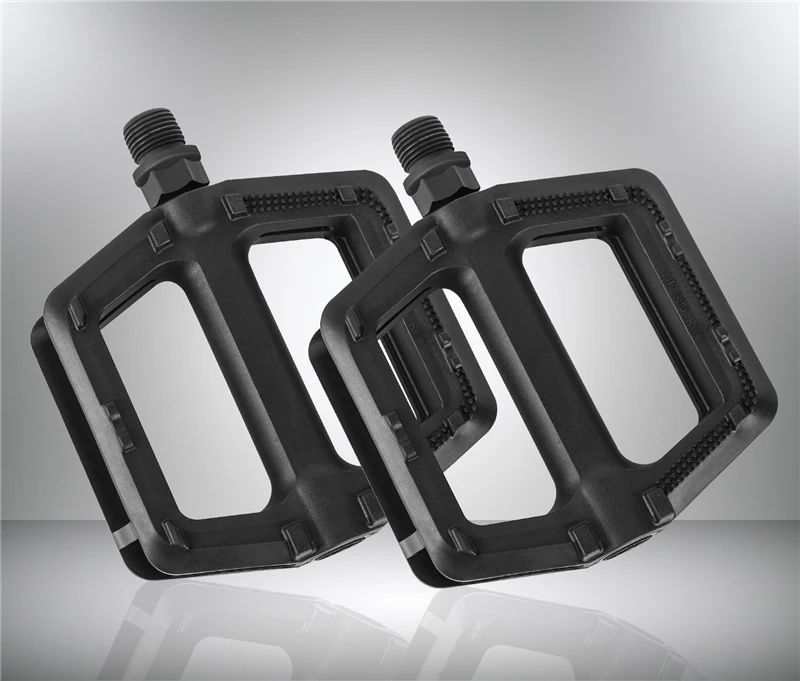 WEST BIKING MTB Road Bike Pedals Bicycle Pedal Cycling Mountain Bike Foot Plat Anti-slip 9''16 Standard Universal 1 Pair Pedals
