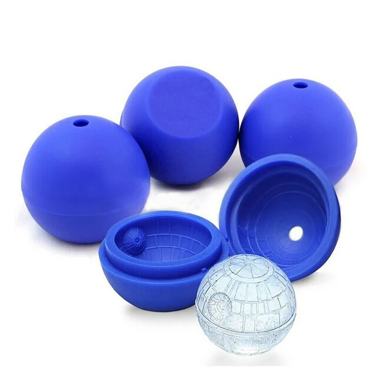 

2PCS Star Wars Single Hole Silicone DIY Ice Hockey Mold 3D Whiskey Wine Cocktail Ice Cube Bar Tools Crafts Food Ice Ball Maker