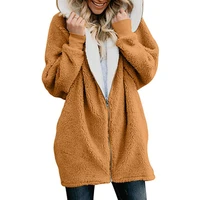 warm fleece hooded parka coat overcoat long jacket women outwear zipper female hoodies plus size 2021autumn winter new