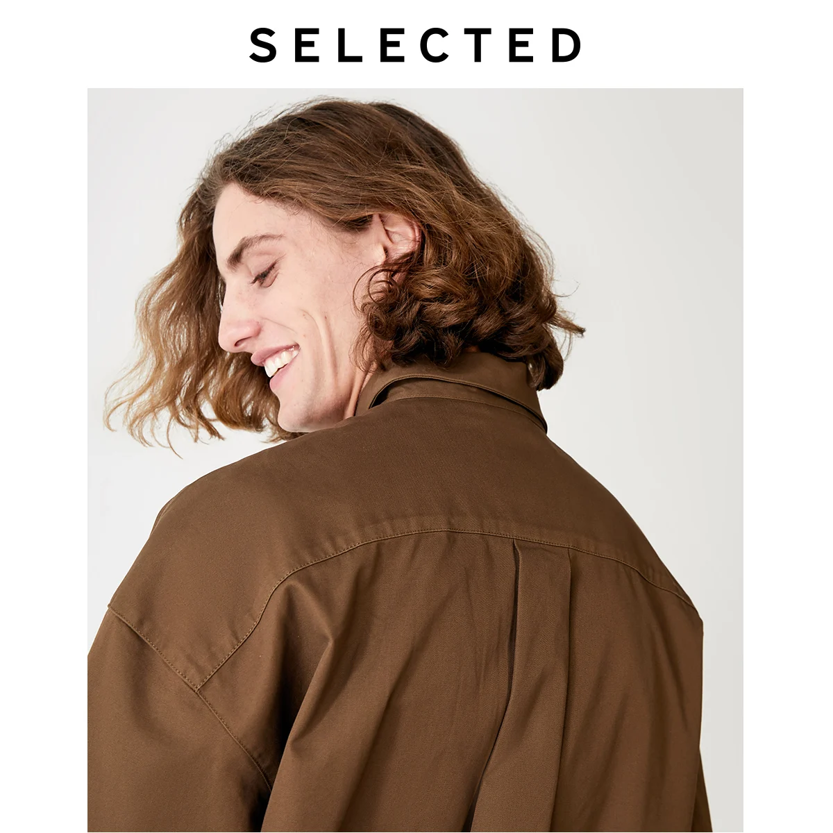 Мужская осенне зимняя верхняя одежда пальто свободного покроя из 100% хлопка с