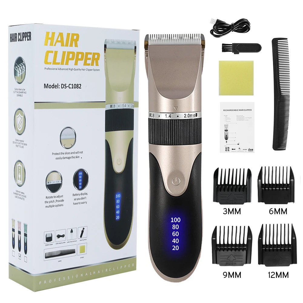 

Профессиональная машинка для стрижки волос USB Перезаряжаемые машинка для стрижки волос для Для мужчин стрижка лезвенная Бритва для волос р...