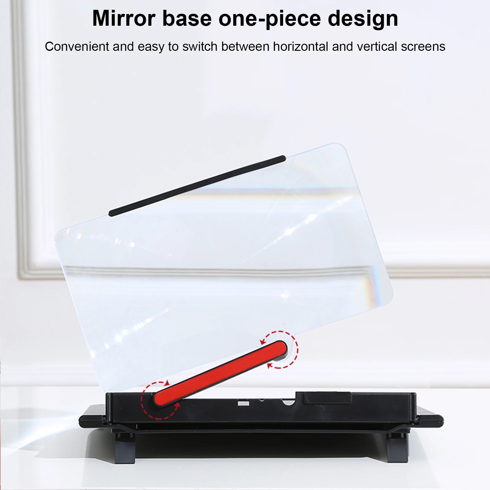 

12" 3D Rotatable Screen Magnifier for Cell Phones HD Screen Enlarger Projector Movie Videos Gaming Amplifier with Foldable Stand