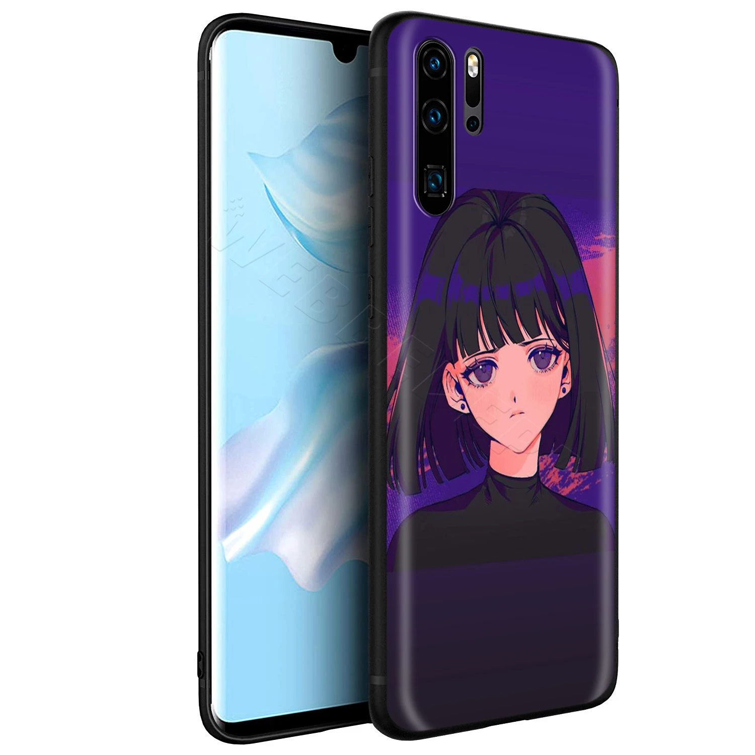 Webbedepp Sad аниме Vaporwave эстетическое чехол для Huawei P8 P9 P10 P20 P30 Lite Pro P Smart Z Mini