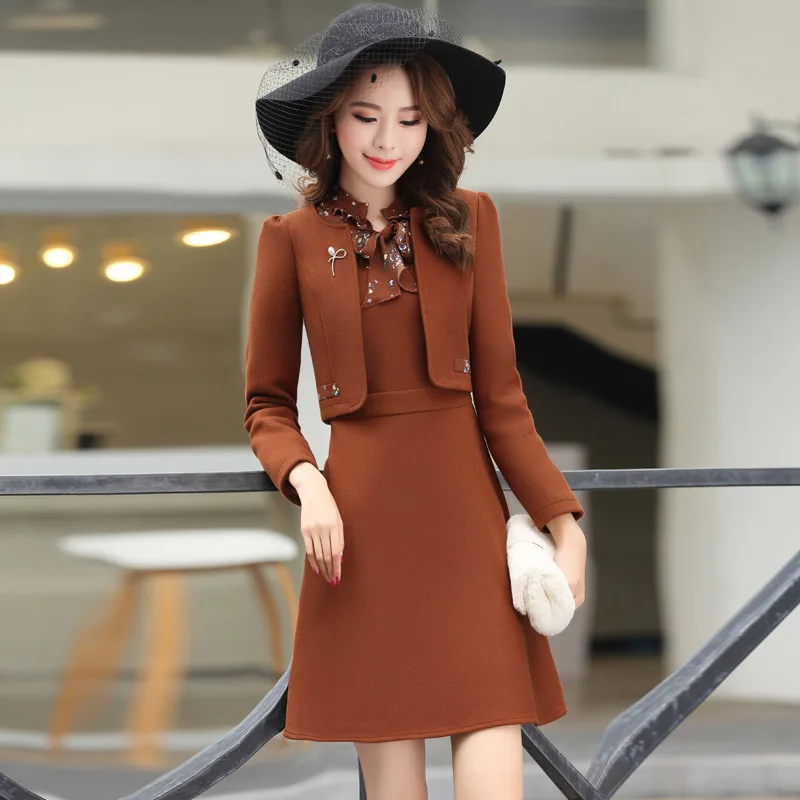 Women Green Pink Brown Casual Dress 