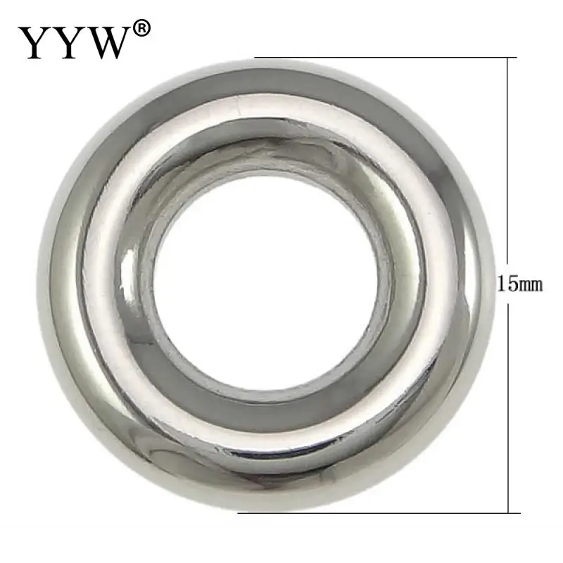 

Wholesale Good Quality 15x4mm Stainless Steel Linking Rings Donut Rings Connectors For Jewelry Making Accessory Sold by PC