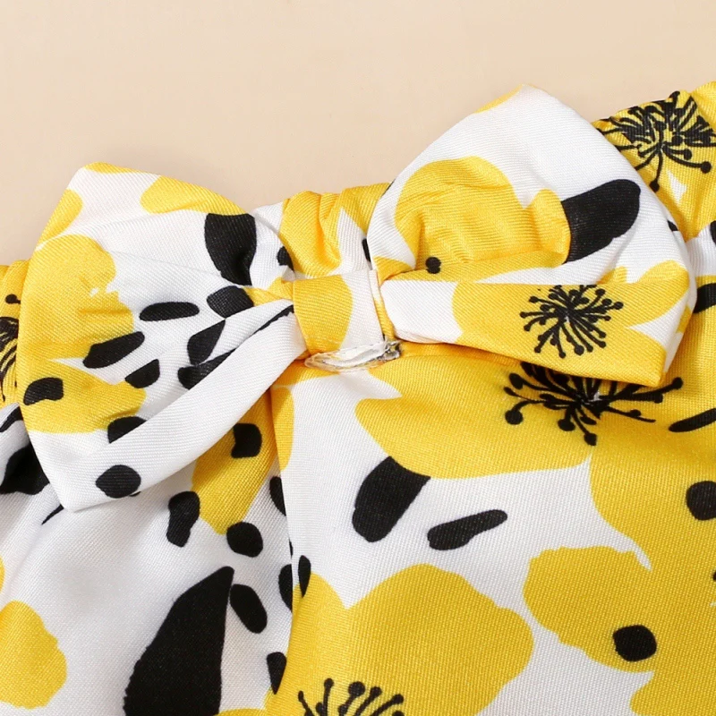 

3Pcs Newborn Baby Girl Clothes Set Cotton Short-sleeved Tops Bodysuit+Floral Print Shorts+Headband Baby Clothing Outfits