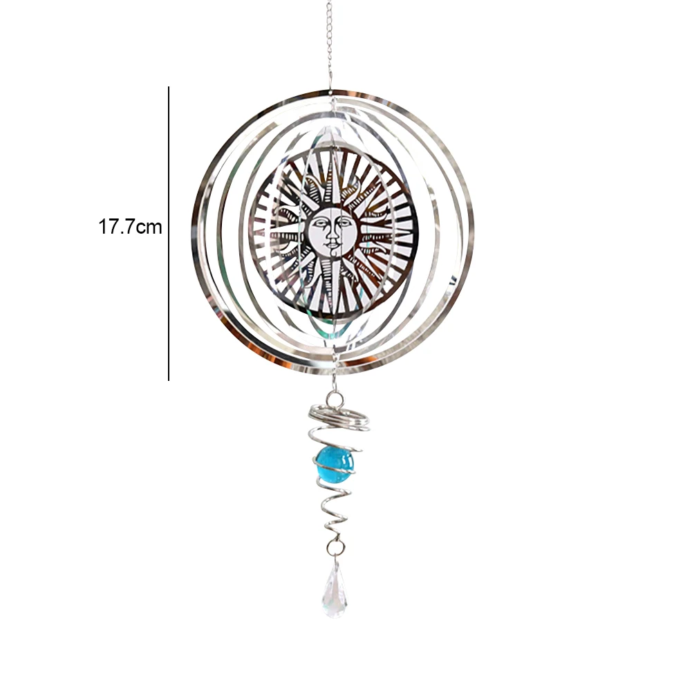 3d-колокольчики ветра солнца из нержавеющей стали складные вращающиеся Спиннеры