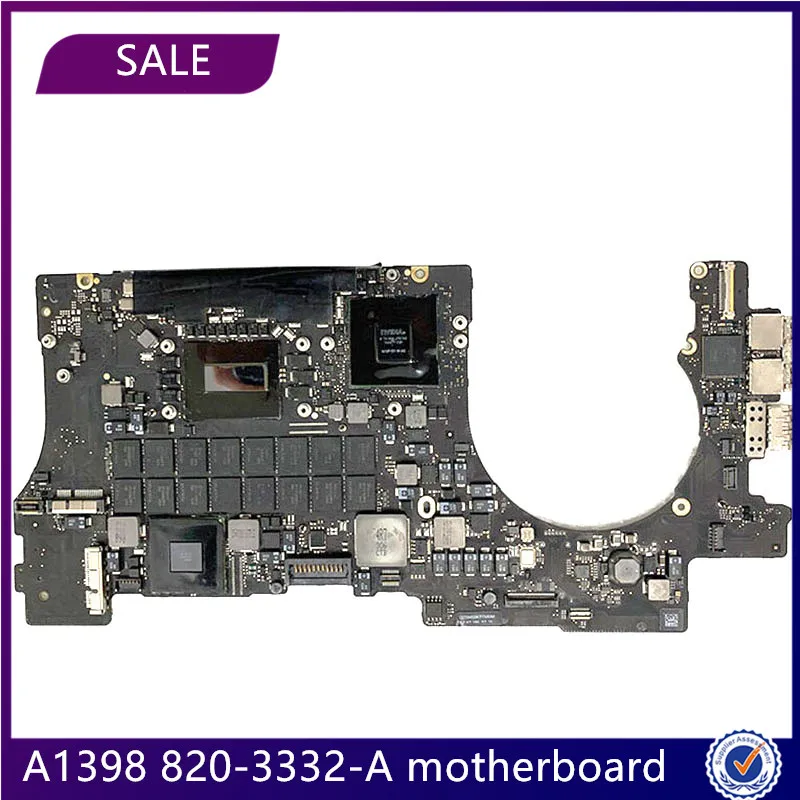    820-3332-A A1398  MacBook Retina 15  Mid 2012  2013   2, 3/2, 6/2, 8  8  16 