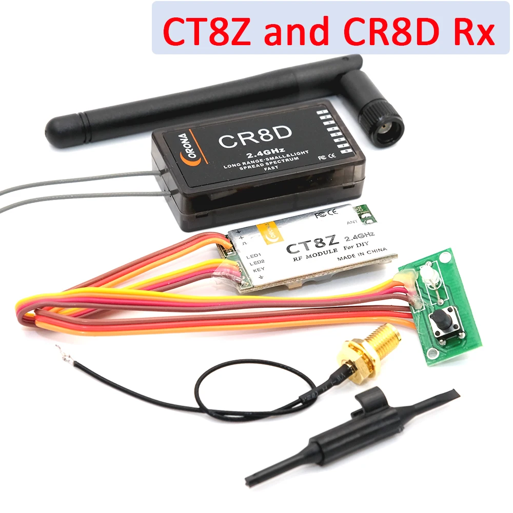 CT8Z Tx and CR8D Rx Корона 2,4 ГГц DIY модуль CT8Z(DSSS - Цвет: CT8Z Tx and CR8D Rx