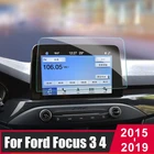 Для Ford Focus 3 4 MK3 MK4 2015-2019 2020 закаленное стекло для автомобильной навигации защита экрана сенсорный экран пленка для экрана против царапин