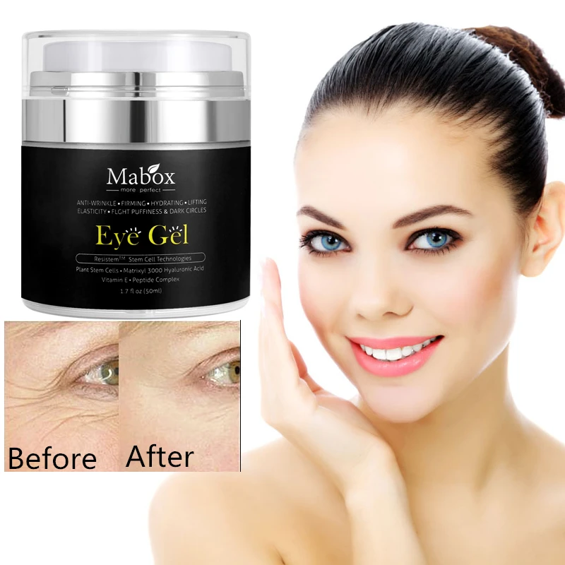 2018 мгновенно 50 мл Гиалуроновая кислота гель для глаз против морщин удаления