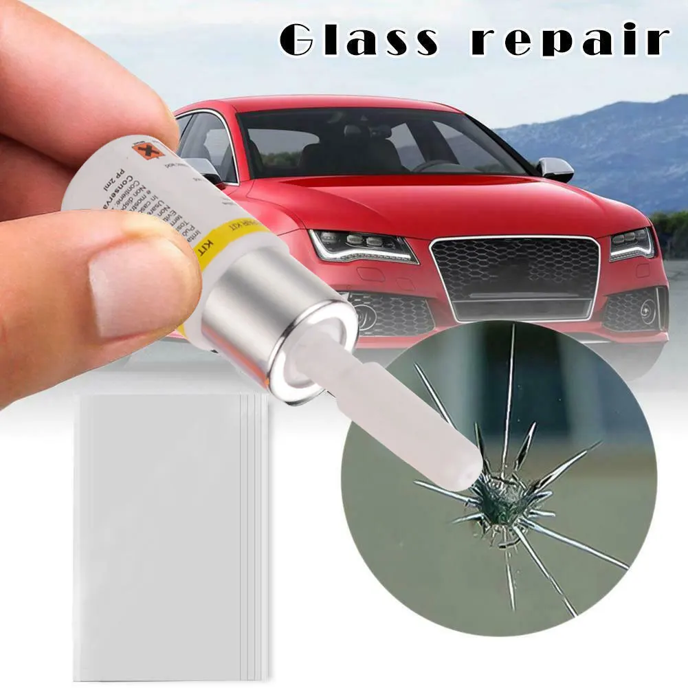 

Winshield Repair Kit Car Windscreen Glass Repairing Resin Kit Liquid Auto Car Window Fix Tool Fix Broken Glass Clear Glass Car