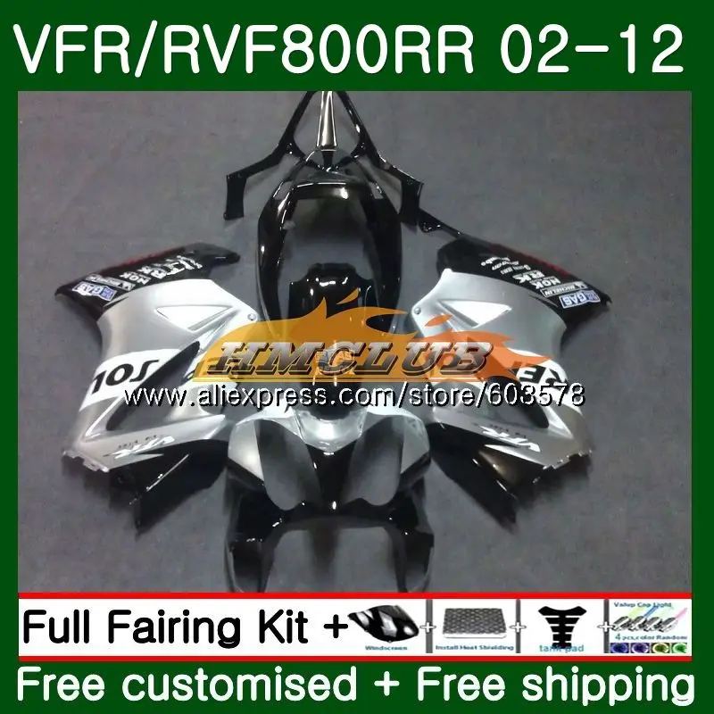 

Body For HONDA Interceptor VFR800RR 2002 2012 Repsol silver 88CL.3 VFR 800R VFR800 RR 02 03 04 05 06 07 08 09 10 11 12 Fairings