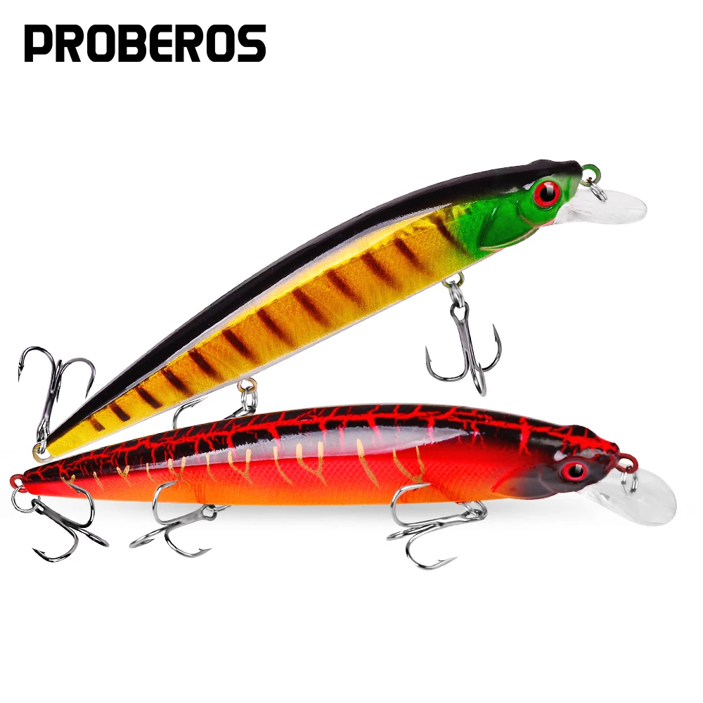 

PROBEROS 1PC Fishing Lure 14cm-5.51" Folating Wobblers Baits Pesca 0.65oz-18.5g Minnow Topwater Artificial Hard Bait with Hook