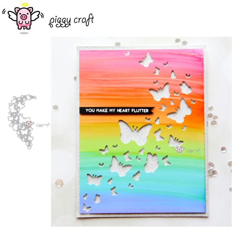 Металлические Вырубные штампы форма в виде бабочки группа полос скрапбукинг