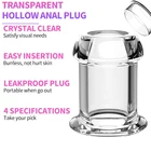 Полый анальпробка со встроенной планкой для мастурбации, Женская Анальная секс-игрушка, маленькая Анальная тренировка, массажер простаты