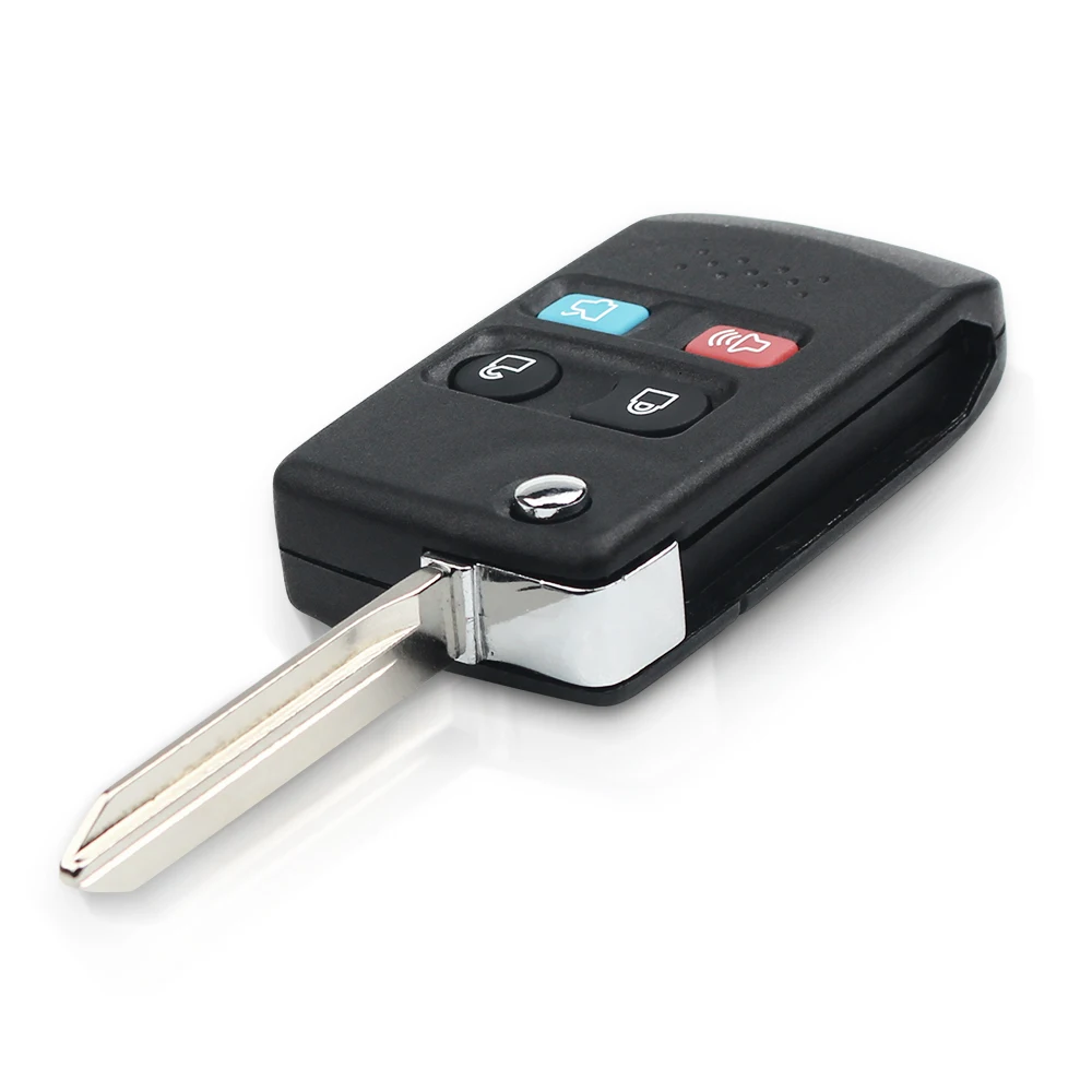 KEYYOU 4 кнопочный модифицированный складной дистанционный ключ флип чехол для Ford