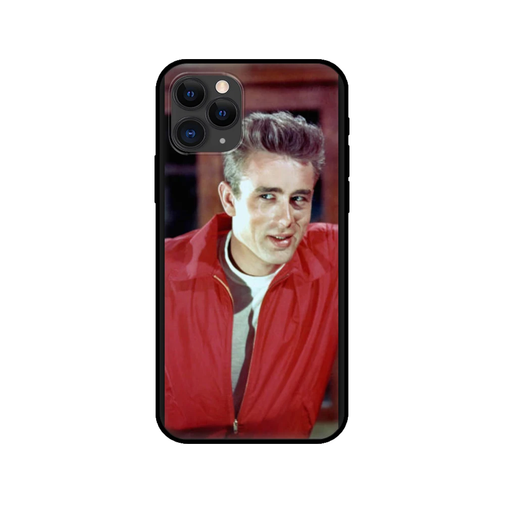 black tpu case for iphone 5 5s se 2020 6 6s 7 8 plus x 10 xr xs 11 12 mini pro max back cover james dean free global shipping