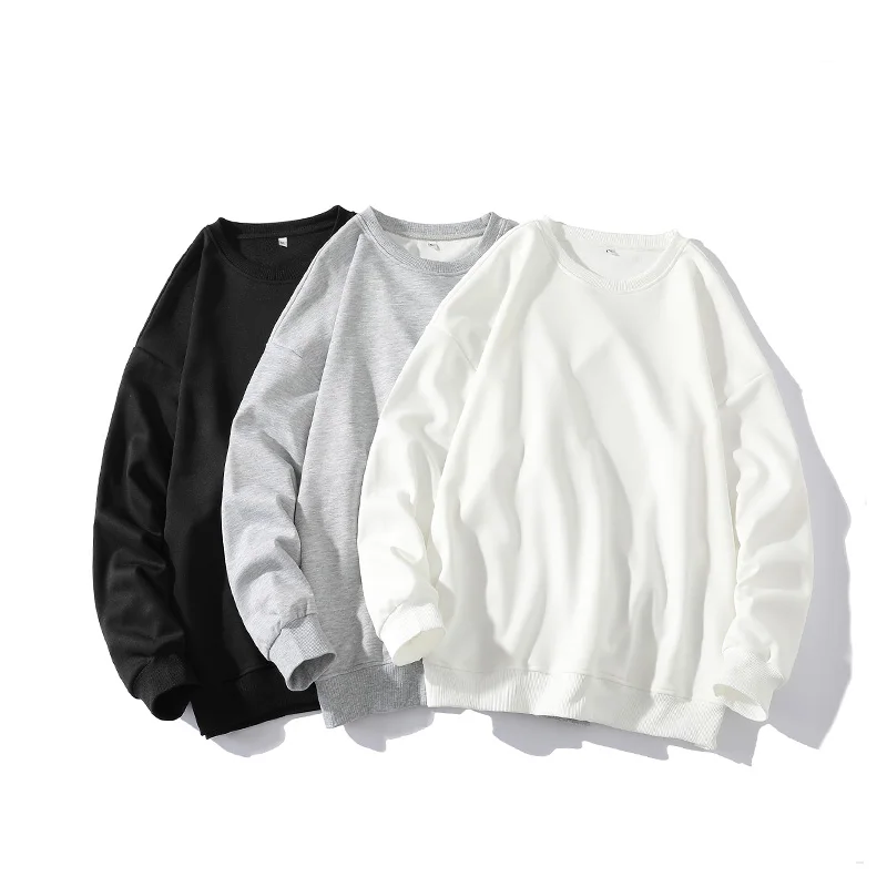 

2021 New Round Neck Sweatshirt Men and Women Plus Velvet Streetwear Hoodie Pullover Mens Hoodies Clothing
