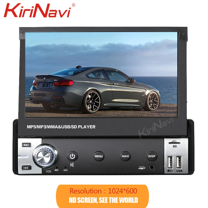 Автомагнитола KiriNavi 1 Din 7 дюймов Android 9 0 универсальный автомобильный