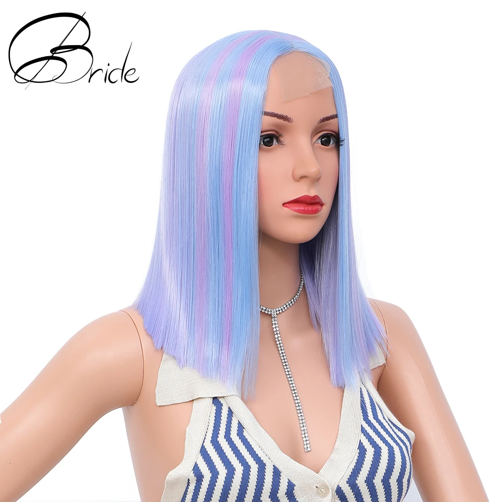 Парик Боб прямой 14 дюймов синтетический для ежедневного использования |