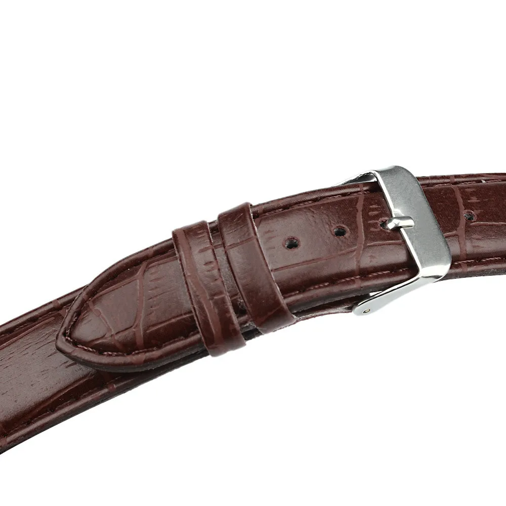 Часы DOM новые коричневые черные ремешки для часов мужчин и женщин кожаный ремешок