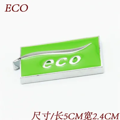 1X Green Silver Quality Metal Chrome LPG ECO Car Styling Refitting Emblem 3D Sticker Enviromental Protection for Chevrolet Cruze |