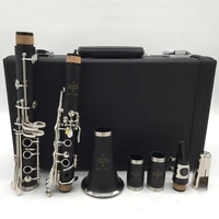 music fancier club bakelite a clarinets e12f professional clarinet silver plated keys 17 keys with case mouthpiec
