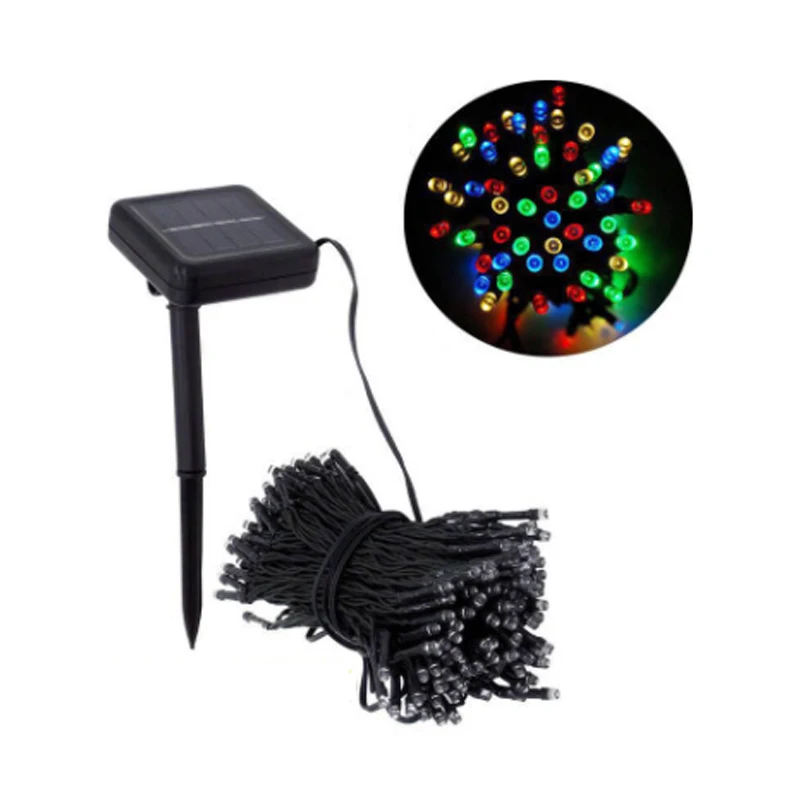 22 м 200led Солнечный светодиодный струнный светильник 12 100LED RGB Одноцветный