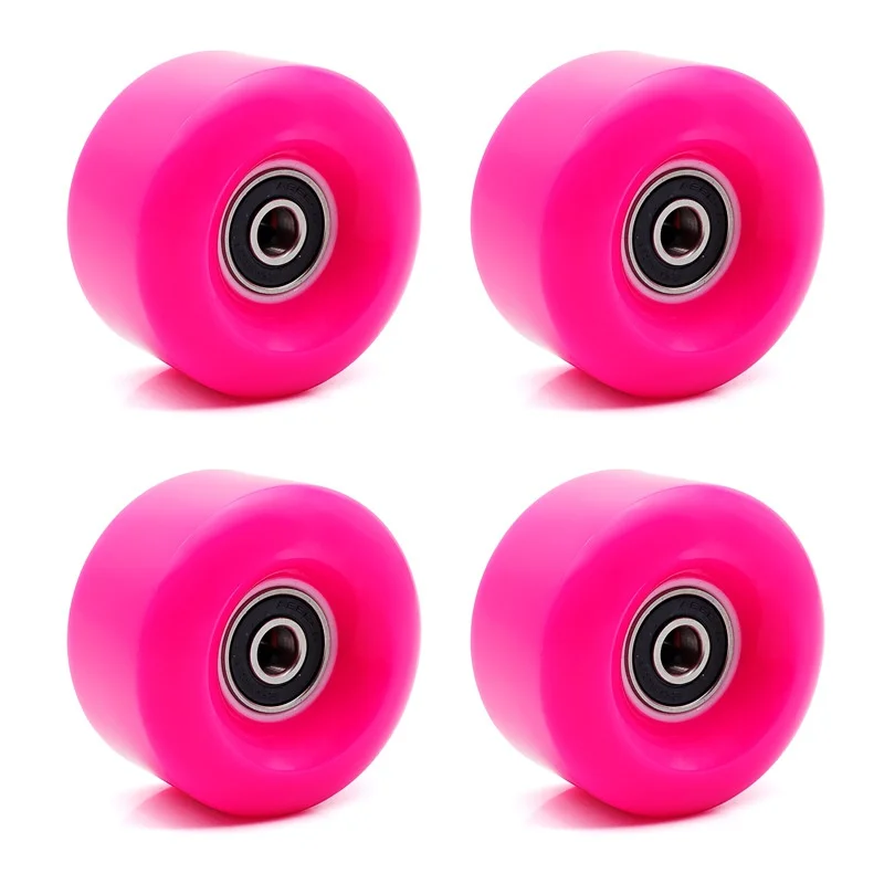 

4PCS Skateboard Longboard Wheels Double Rocker Roller Skating Parts Bearings Accessories ​​82A 58mm*32mm High Speed PU Durable