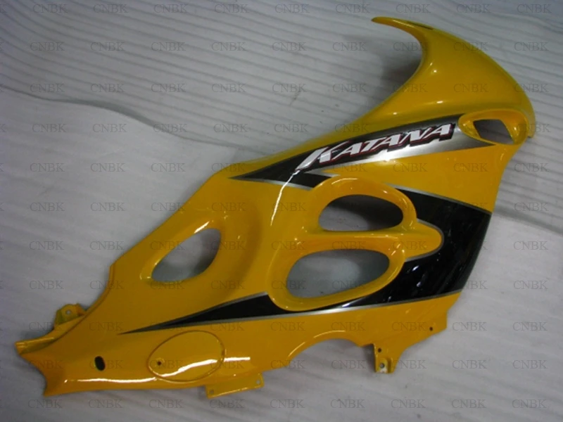 Кузов для GSX600F 2000 Suzuki кузов 2002 Для обтекатель 1998 2006 Катана желтый черный|Полные