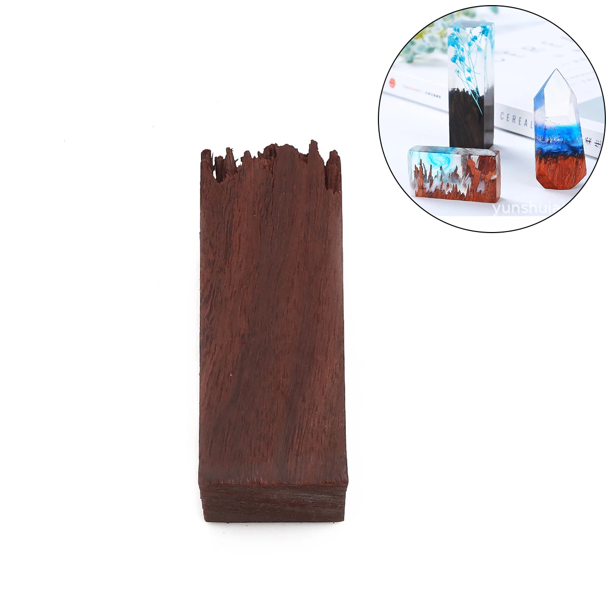 

Brown Irregular Rectangular Natural Sandalwood Filling Material DIY Crystal Epoxy Jewelry Craft Wood&Resin Pendant Making Stuff