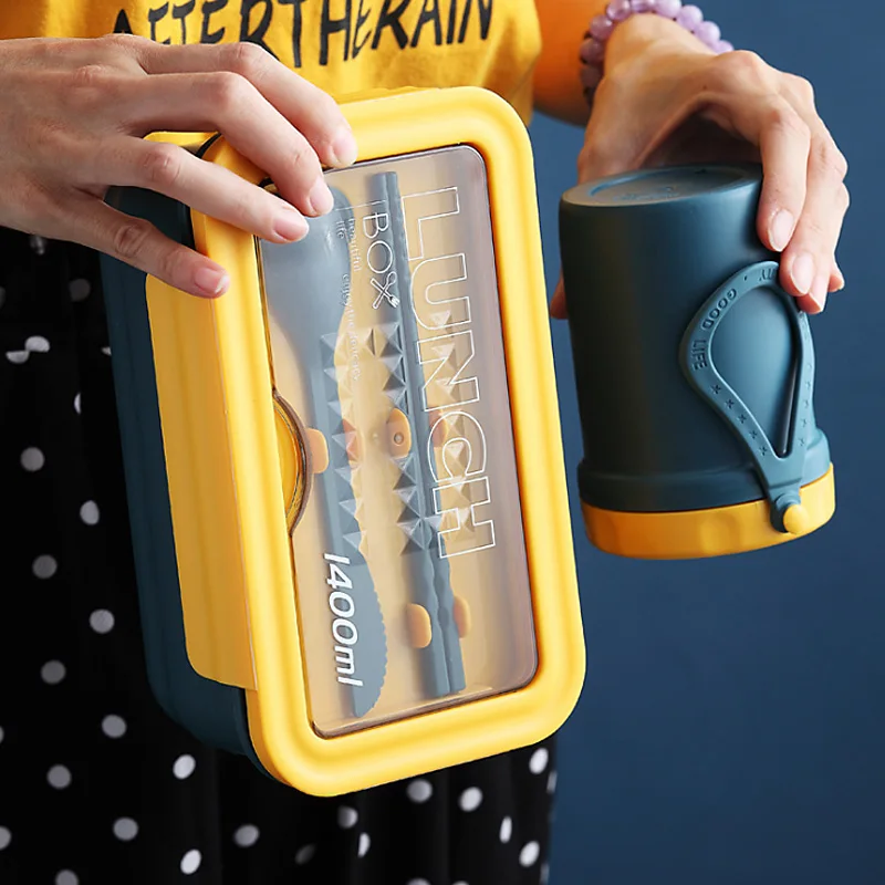 Новый микроволновый Коробки для обедов портативная коробка бенто японский Стиль