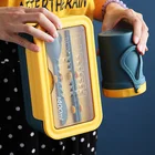 Новый микроволновый Коробки для обедов портативная коробка для бенто японский Стиль герметичные Еда контейнер для малышей и работники с посуда и сумочка в комплекте