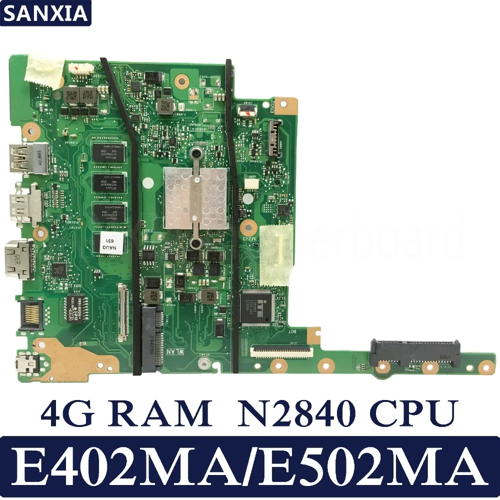 KEFU E402MA E502MA Laptop motherboard for ASUS E402MA E502MA E402M E502M E402 E502 Test original mainboard 4G RAM N2840