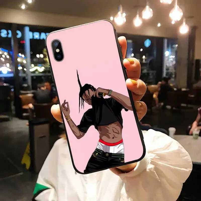 

Famous rapper Travis Scott Phone Case for iPhone 11 12 pro XS MAX 8 7 6 6S Plus X 5S SE 2020 XR