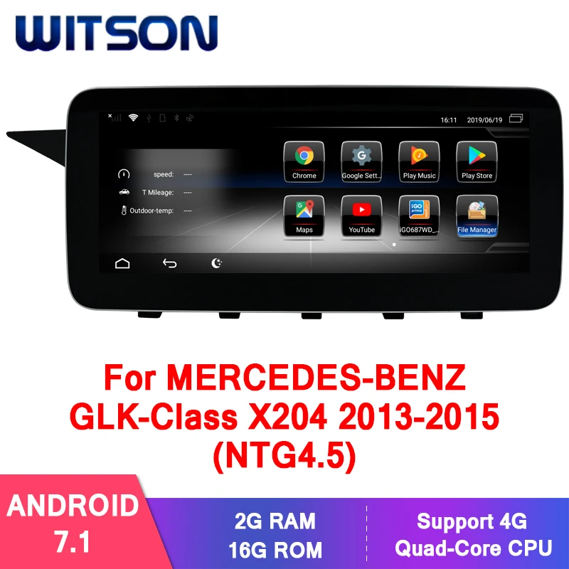 WITSON 10 25 ''большой сенсорный экран Android 7 1 автомобильный мультимедиа для BENZ GLK Class