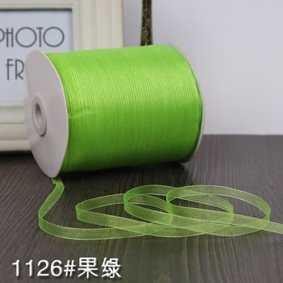 Бирюзовые (10 м/лот) 1/4 ''(6 мм) ленты из органзы оптовая продажа Свадебные