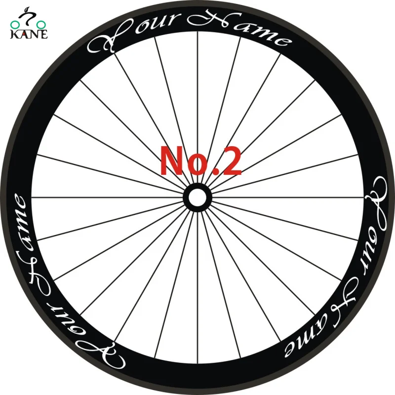 Пользовательское имя 12 предметов/Набор для шоссейного велосипеда 700c наклейка на