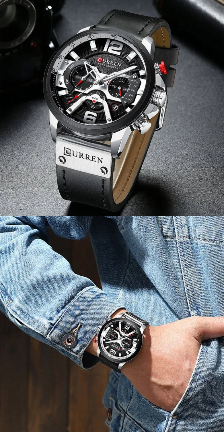 

Relogio Masculino Sport Watch Men Top Brand Luxury Quartz Men's Chronograph Date Military Wrist Watches Waterproof 8329