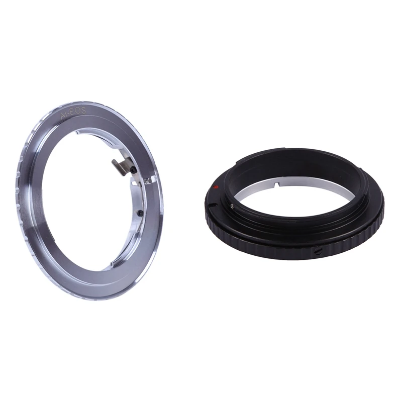 

1 Pcs For Nikon Ai/Af Lens To For Canon Eos Ef Mount Adapter Ring & 1 Pcs Black Adapter Mount