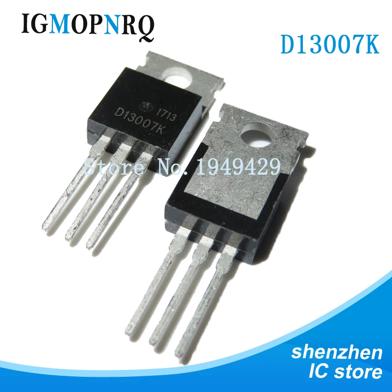 10 шт. D13007K TO 220 13007K TO220 8A 400V Новый оригинал|Интегральные схемы| |