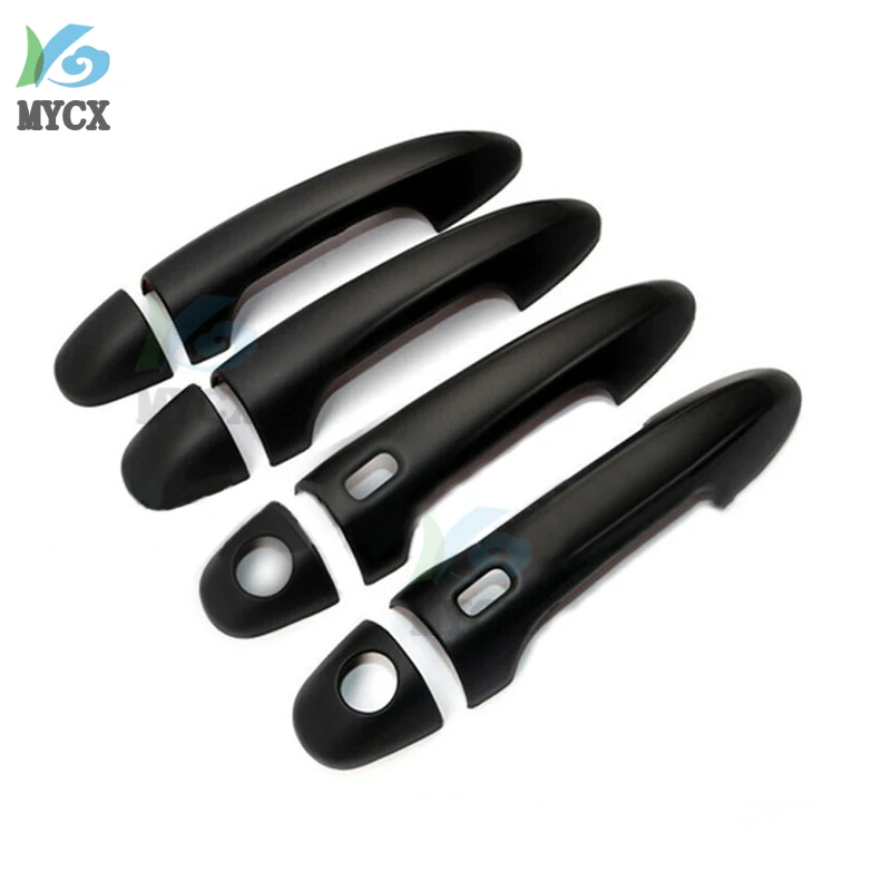 

8pcs Black Handle Cover For Toyota HILUX REVO 2015-2019 Handle Trim Door Handle Cover ABS Black Cover