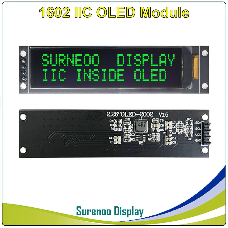 OLED дисплей ЖК модуль IIC I2C белого и желтого цвета LCM экран KS0066 для Arduino STM32 2 26 1602 162