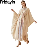 fridayin muslim abaya turkey butterfly sequined long sleeve arabian dress vestidosruffles sundress fashion vintage dresses