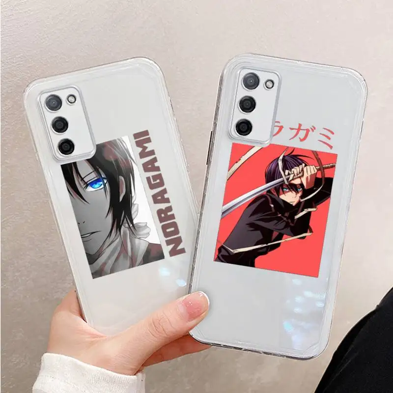 

Noragami anime Phone Case For Xiaomi Mi 11 Ultra Lite 10 Redmi Note 9 8 7 9a K30S K40 Pro Transparent Coque